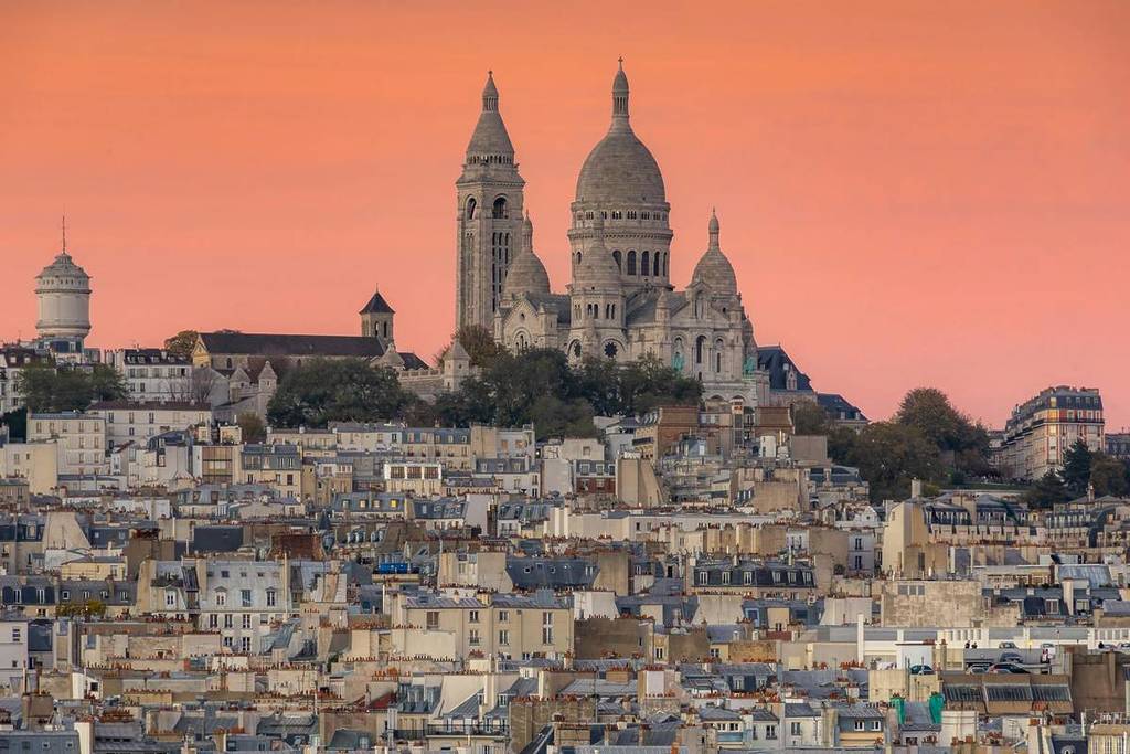 View of Montmartre and Paris